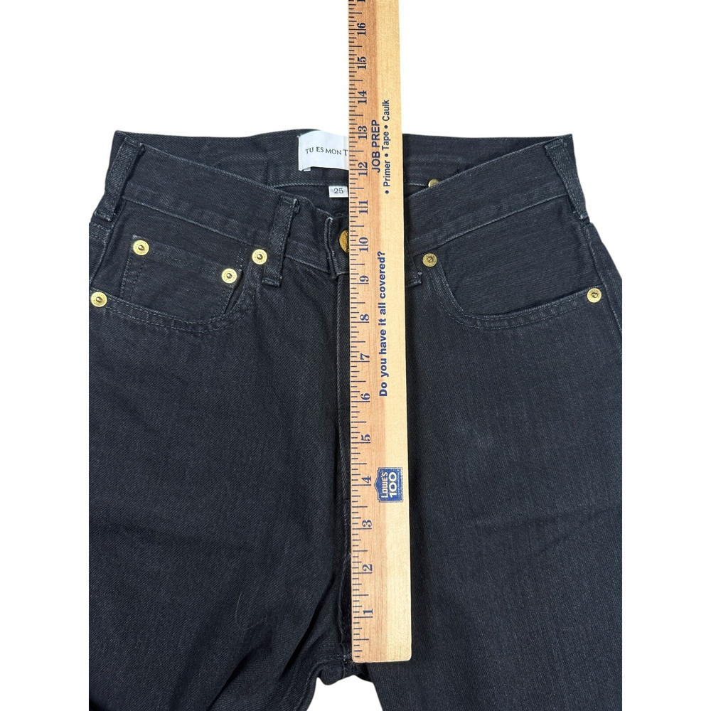 Tu Es Mon Tresor The Emerald Jean 25 Black High Rise Straight Boyfriend Japan - Picture 6 of 8